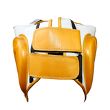 BRAND NEW Gold & White pointed headguard