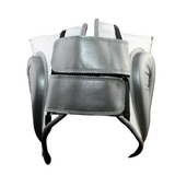 BRAND NEW Silver & White pointed headguard