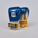 NEW Cleto Reyes Blue & Gold Velcro Sparing Gloves