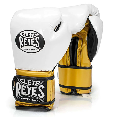 Cleto Reyes Hook and Loop Leather Training Boxing Gloves - 16 oz. - Pink